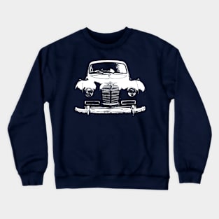 Austin A40 Somerset 1950s British classic car monoblock white Crewneck Sweatshirt